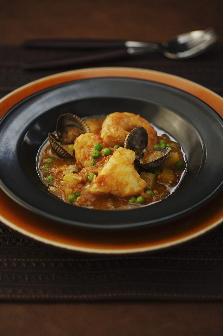 Monkfish and seafood stew