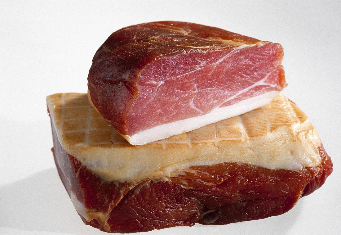 Schinkenspeck (dry cured pork) from Thuringia