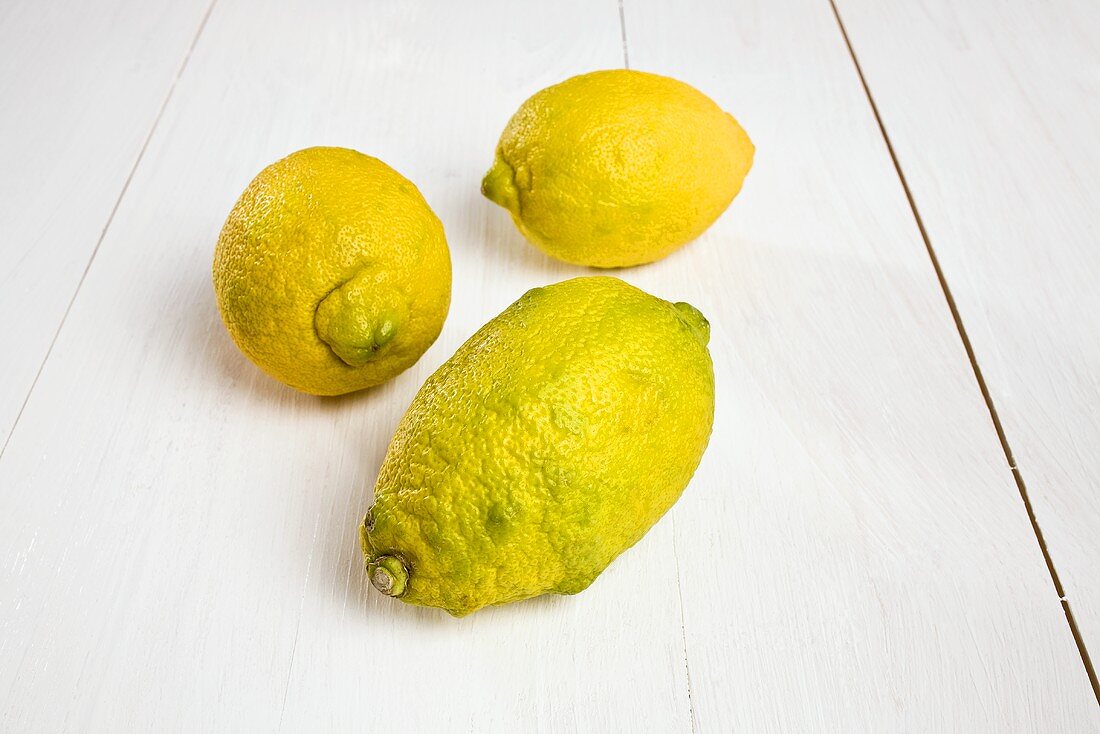 Three organic lemons