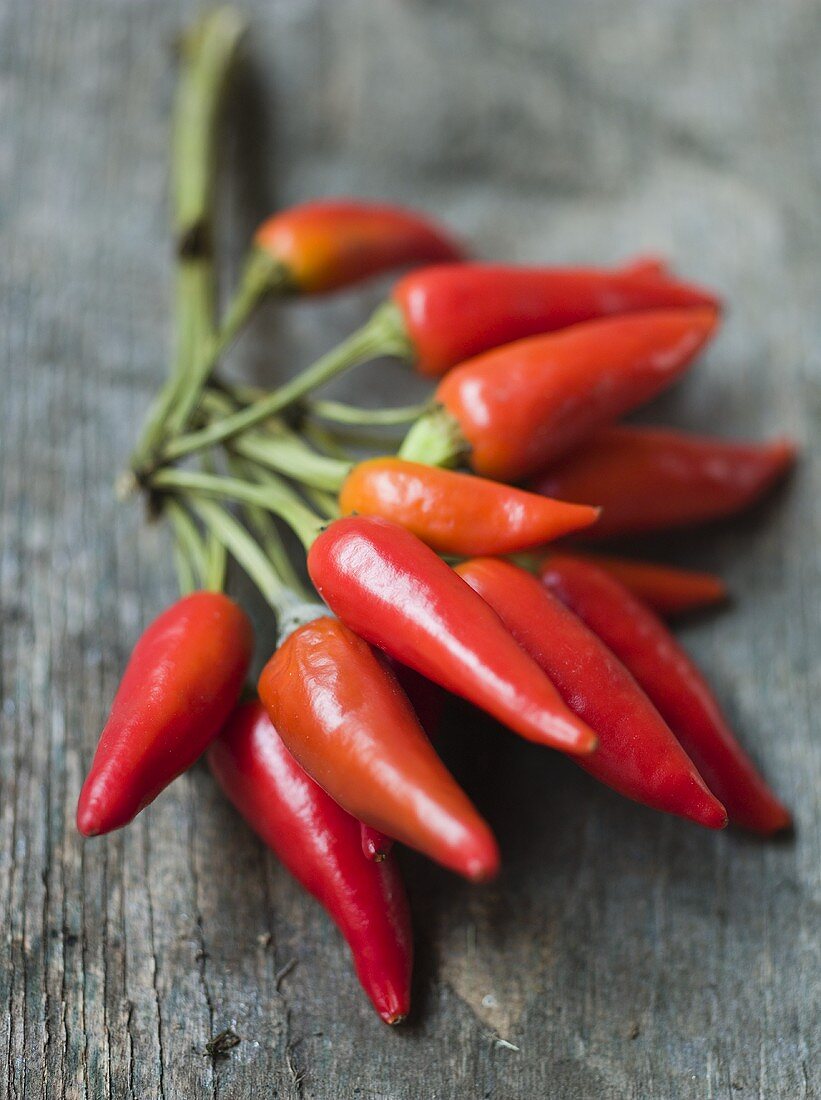 Fresh red chillies