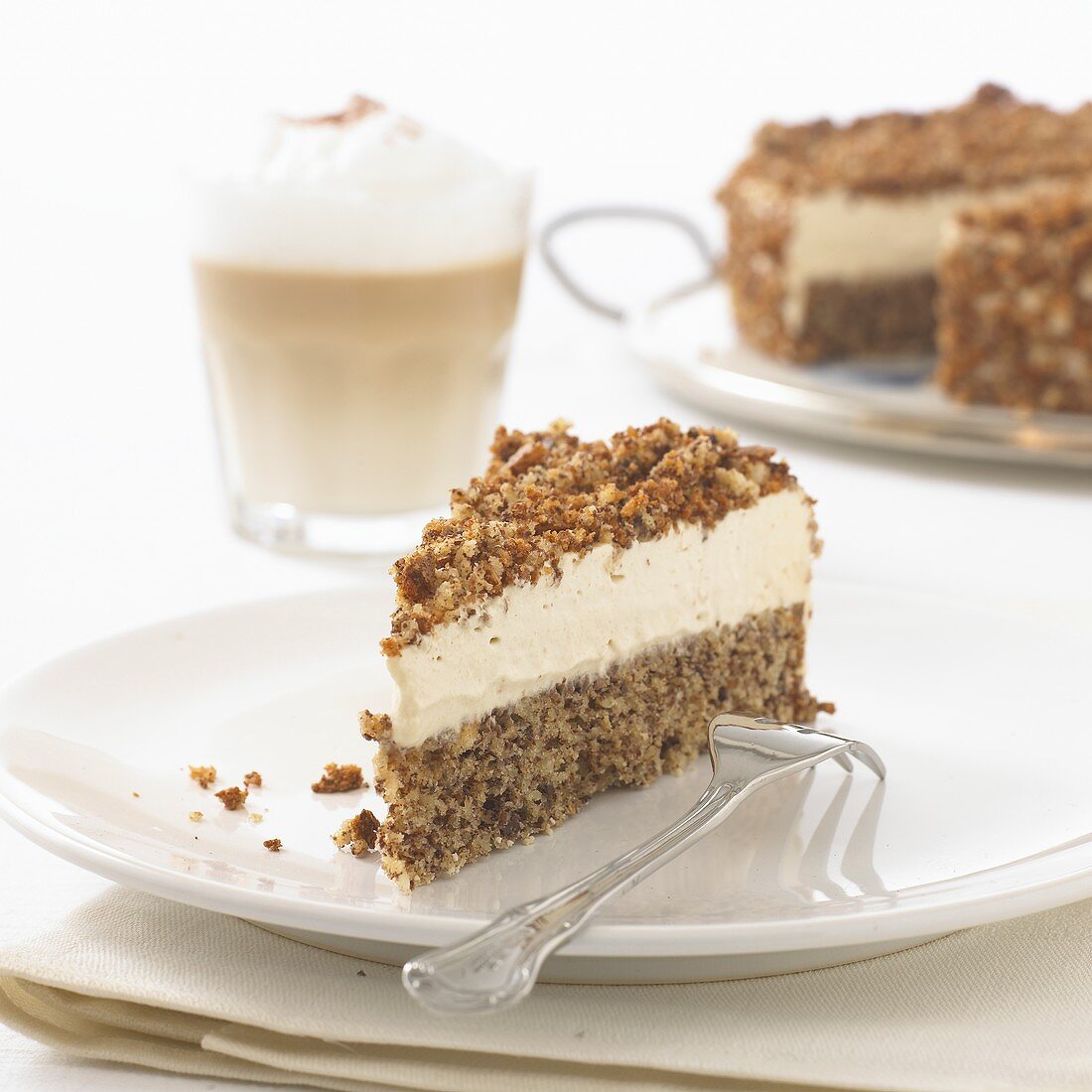 Cappuccino cake to serve with coffee