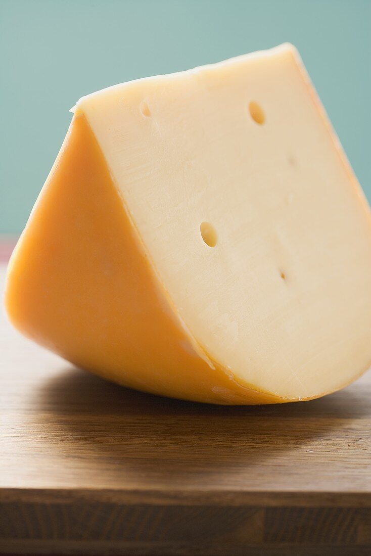 Piece of Gouda cheese