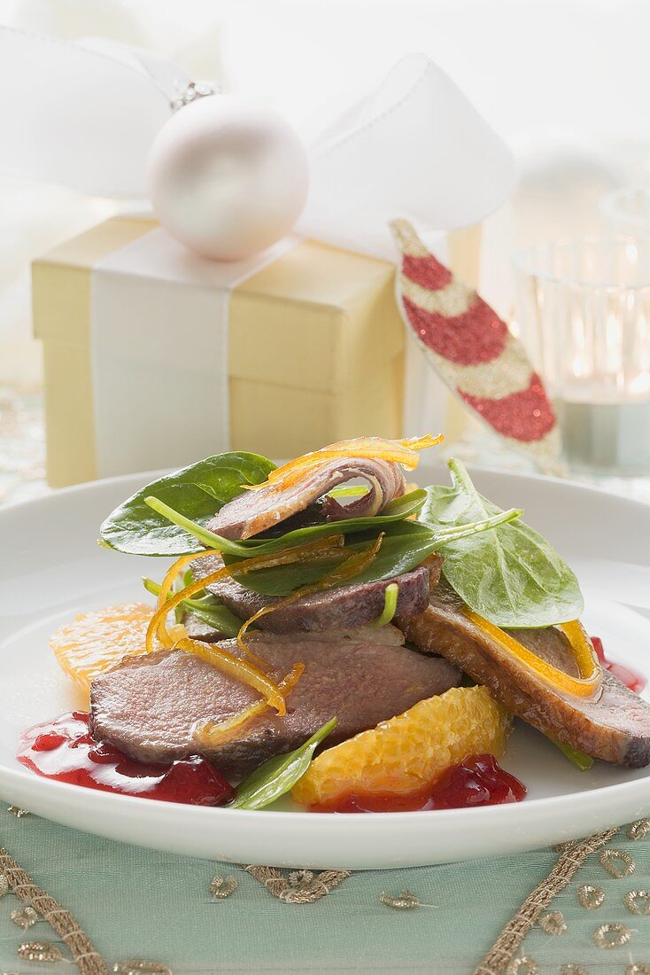 Duck breast with orange (Christmas)