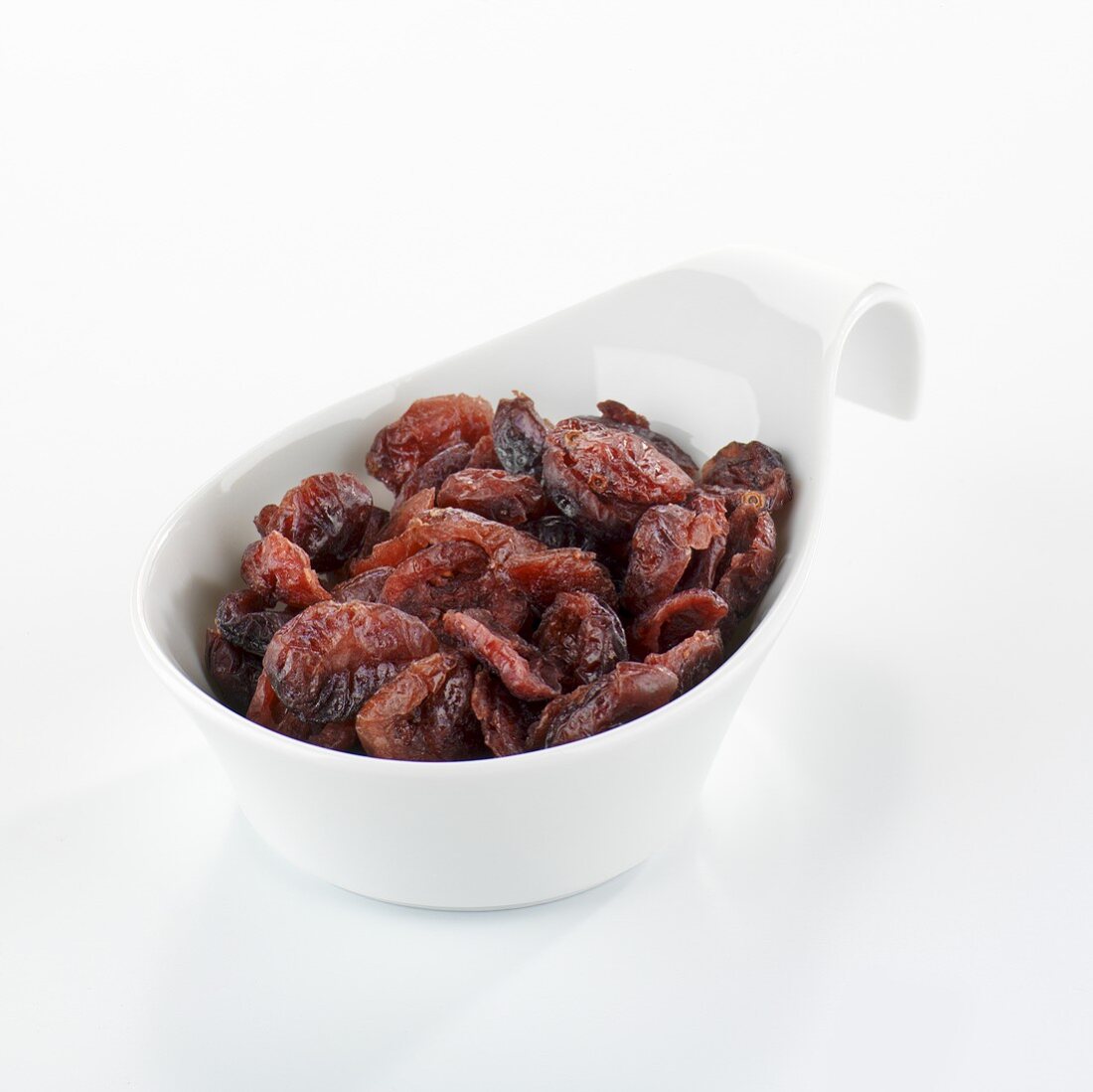 Dried cranberries in a small dish