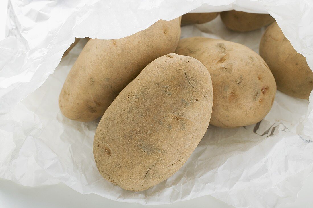 Potatoes in paper bag