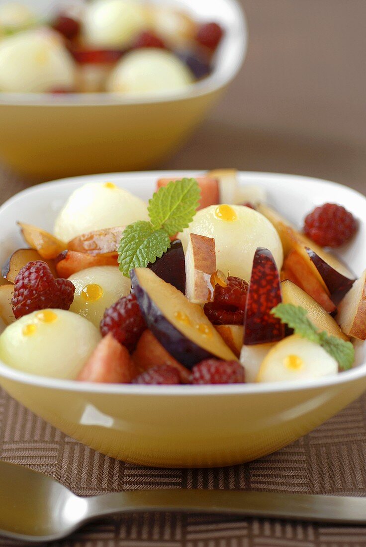 Fruit salad with melon