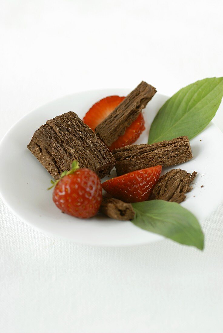 Erdbeer-Schokoladen-Dessert