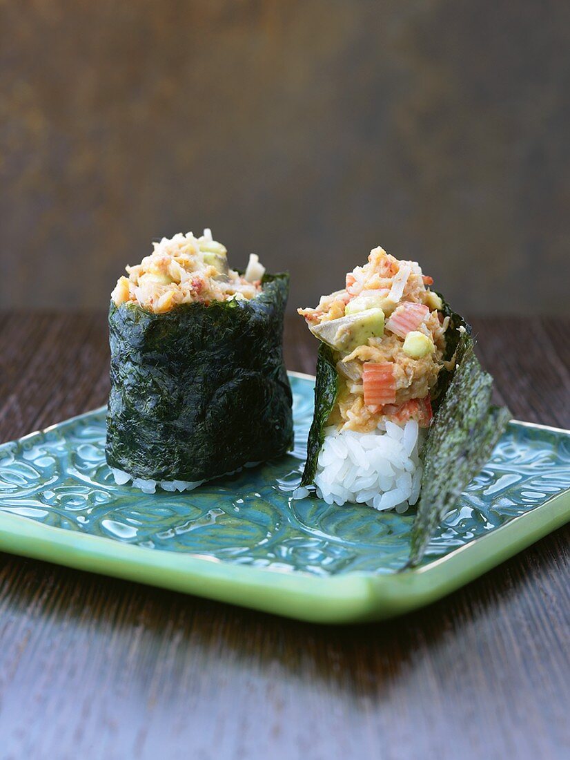 Maki-Sushi mit Surimi