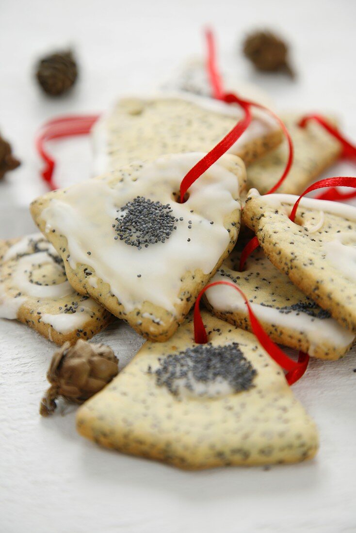 Weihnachtliche Mohnplätzchen (Glocken)