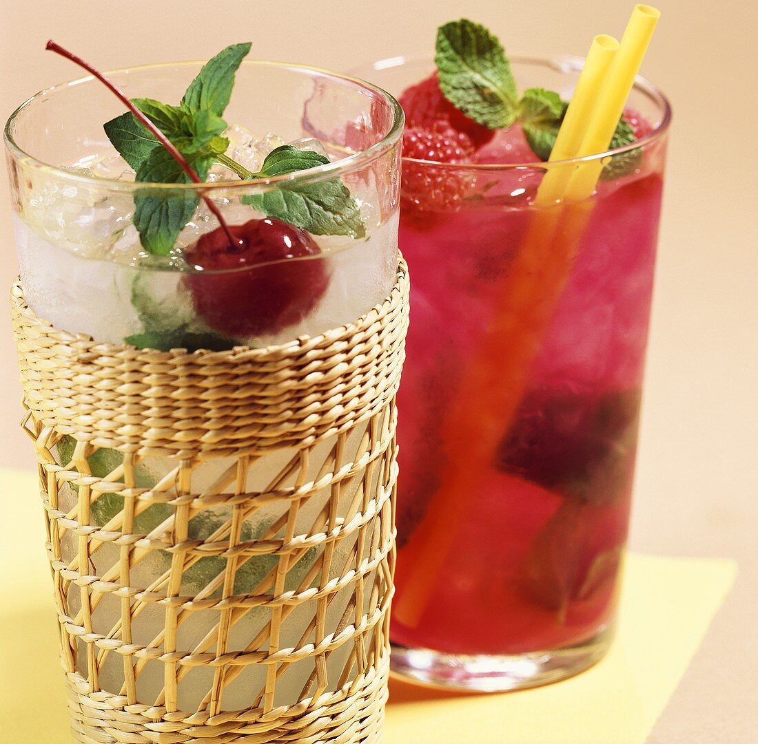 Sommerdrinks: Vanilla Julep und Raspberry Julep