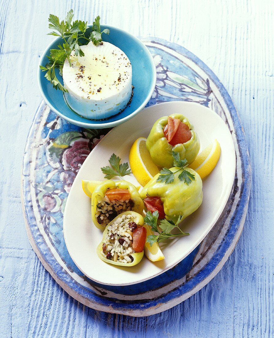 Peppers stuffed with rice and currants (Turkey)