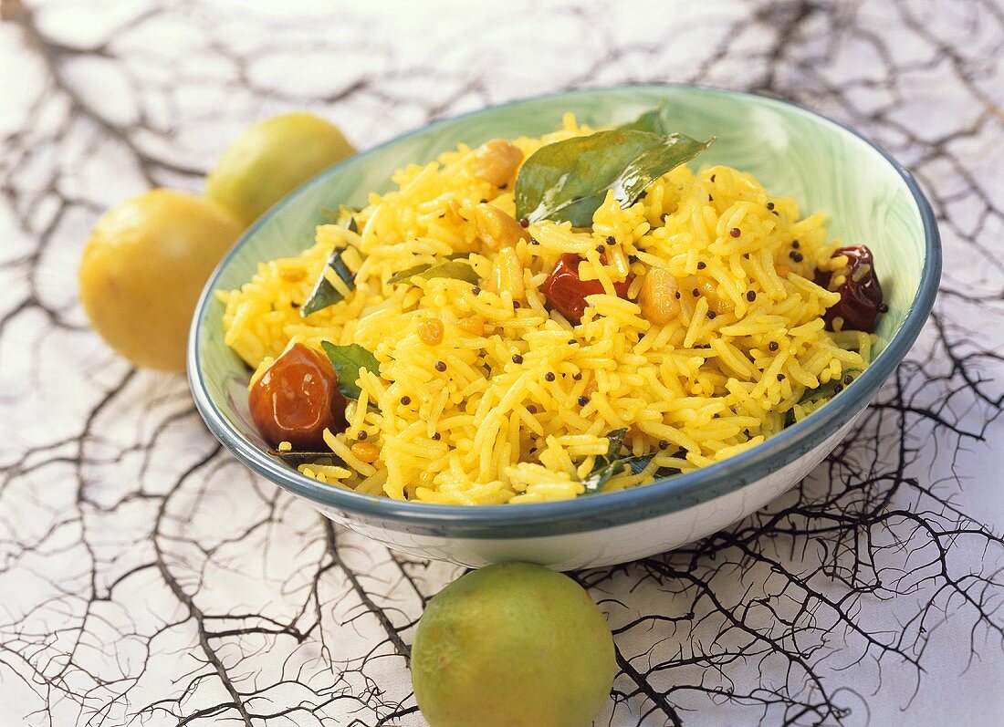 Indian lemon rice