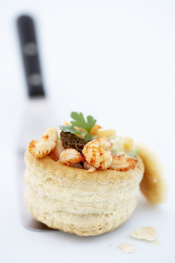 Shrimp vol-au-vent