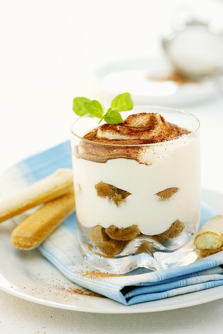 Tiramisu in a glass