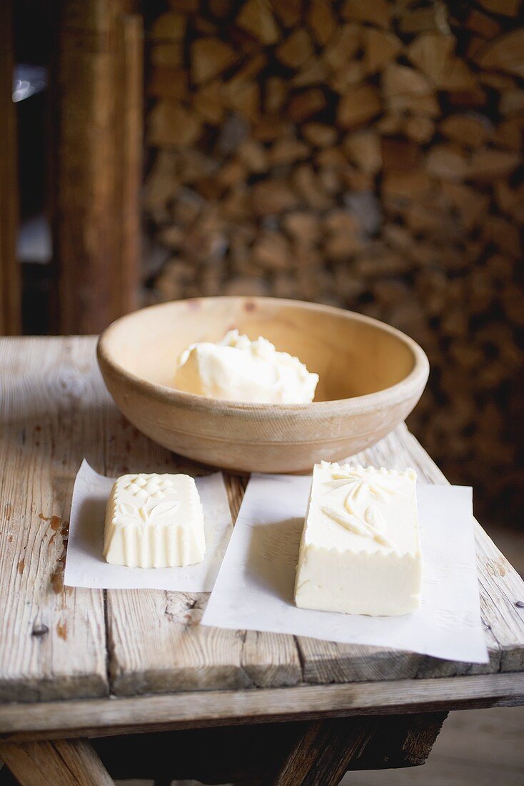 Home-made farmhouse butter