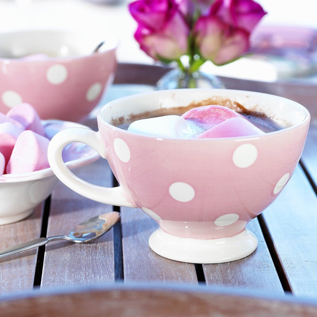 Hot chocolate with marshmallows