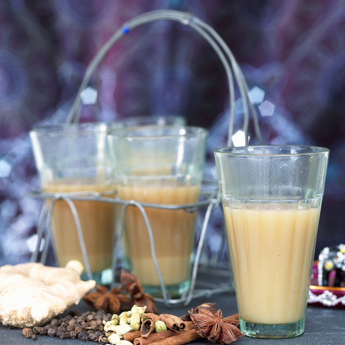 Chai Tee aus Indien in Gläsern