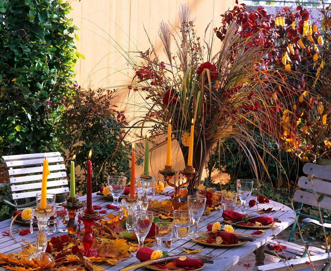 Autumn table decoration