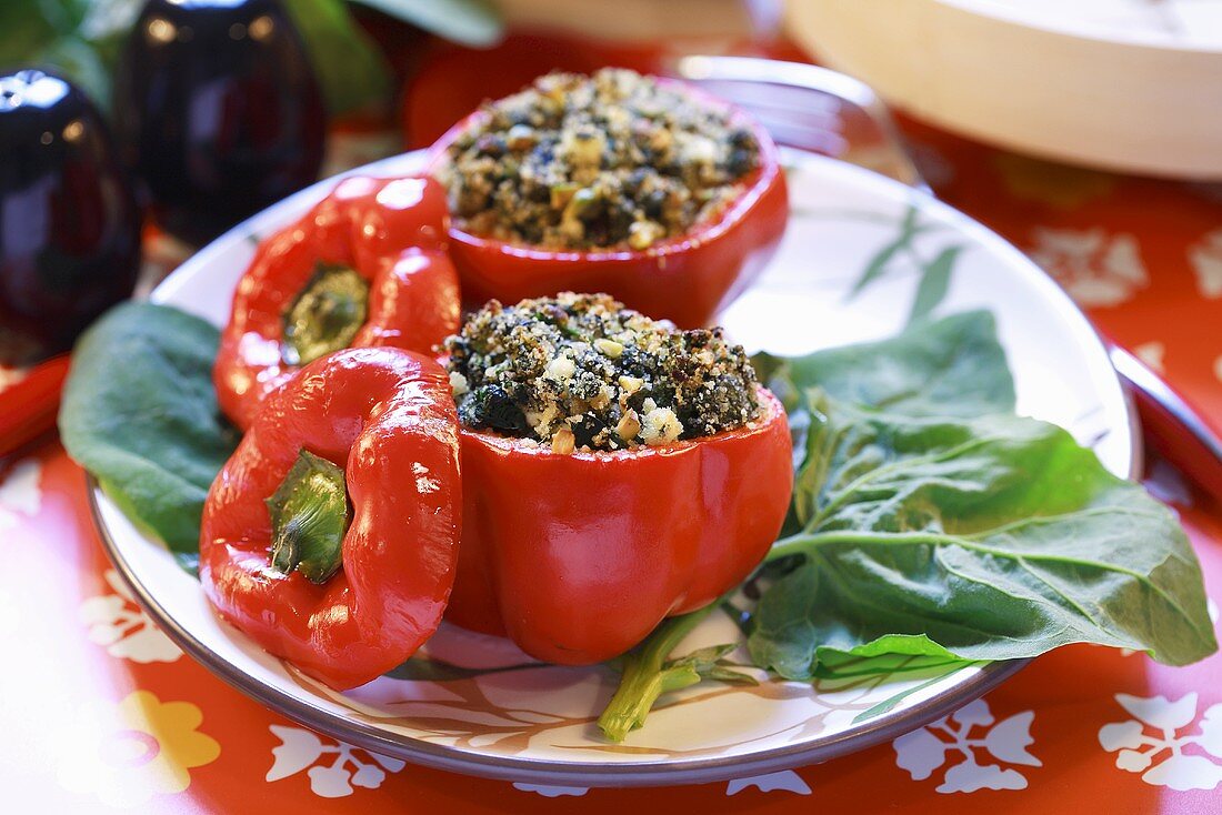 Stuffed red peppers