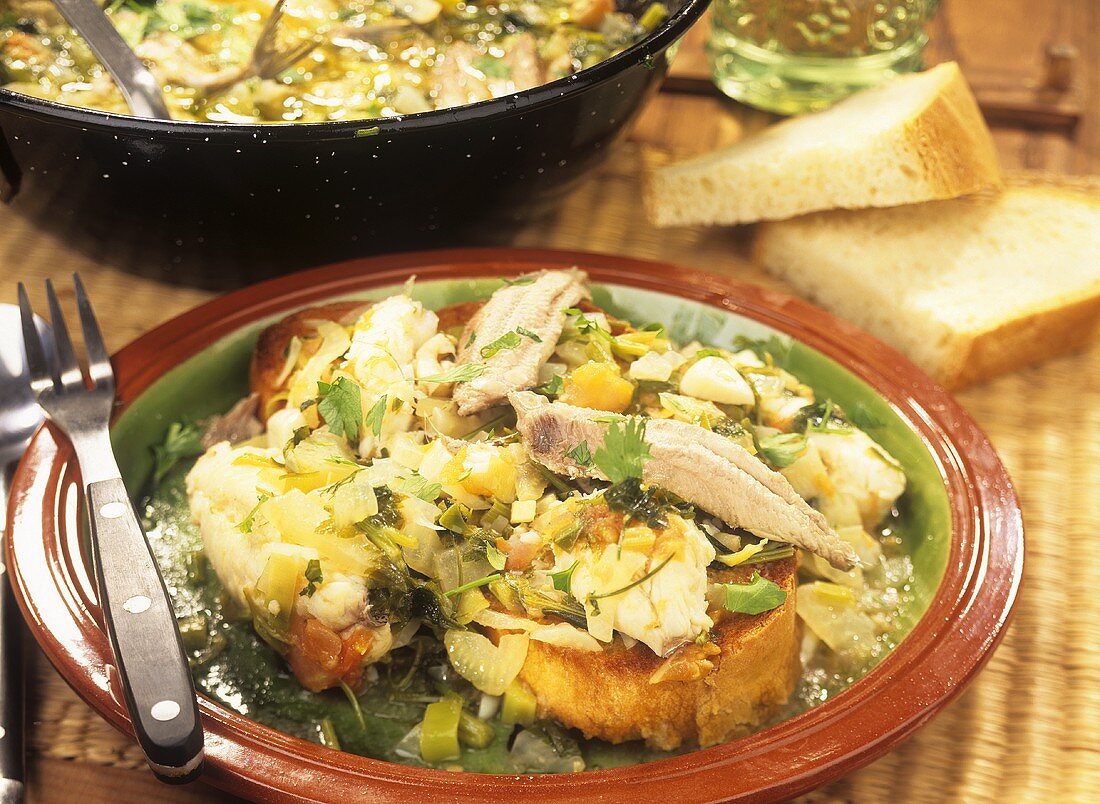 Caldereta de peix (Majorcan-style fish soup)