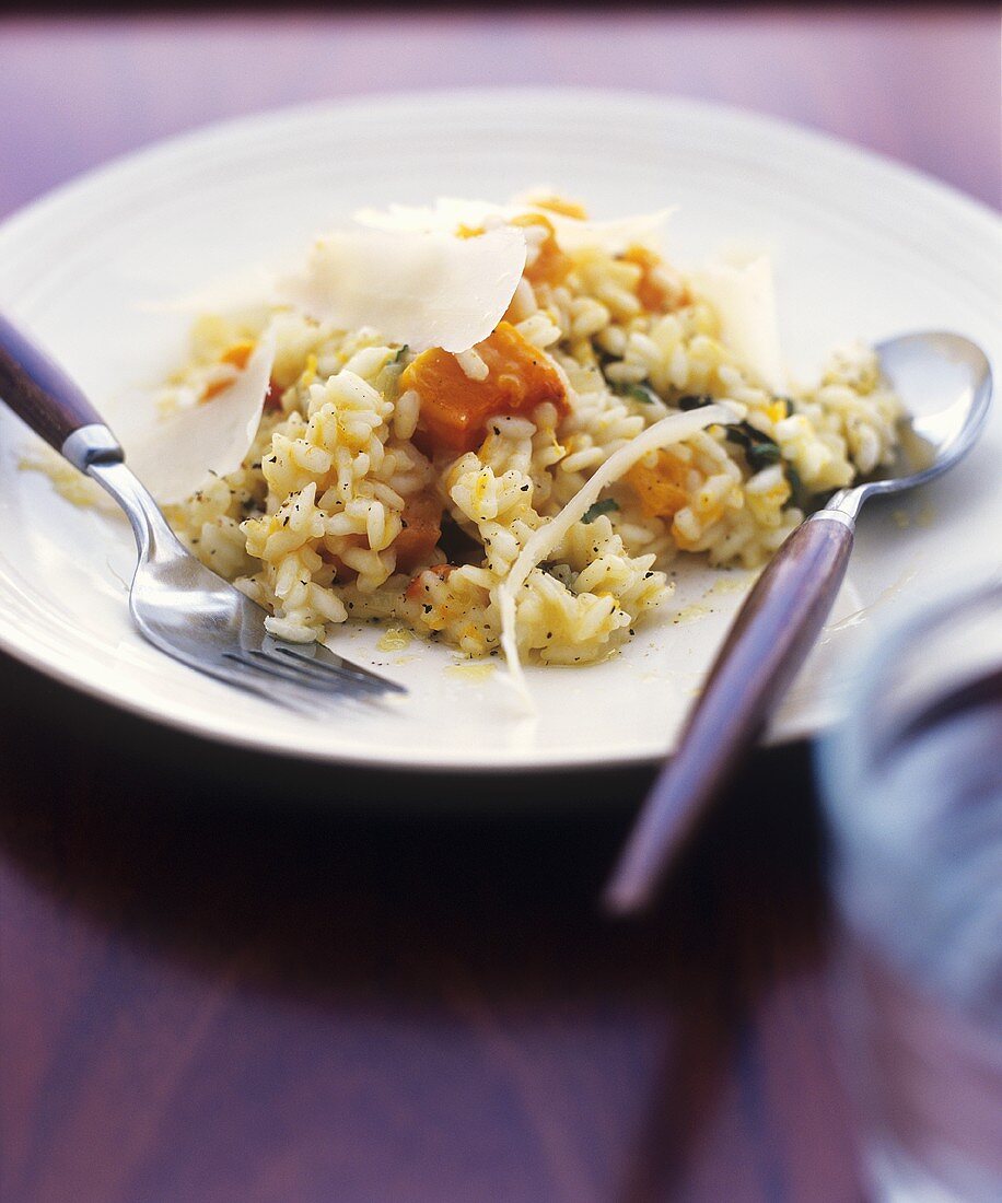 Pumpkin risotto with Parmesan