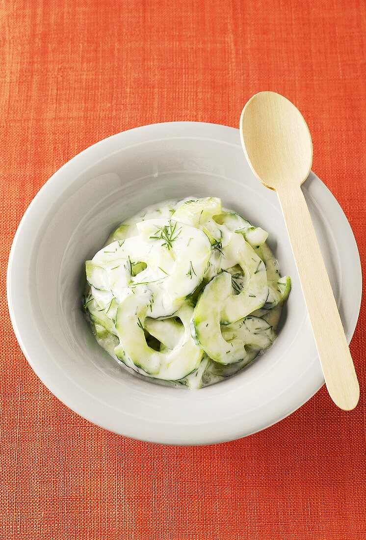 Cucumber salad with dill