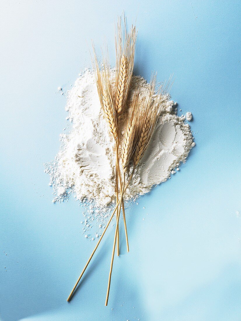 Flour and ears of wheat