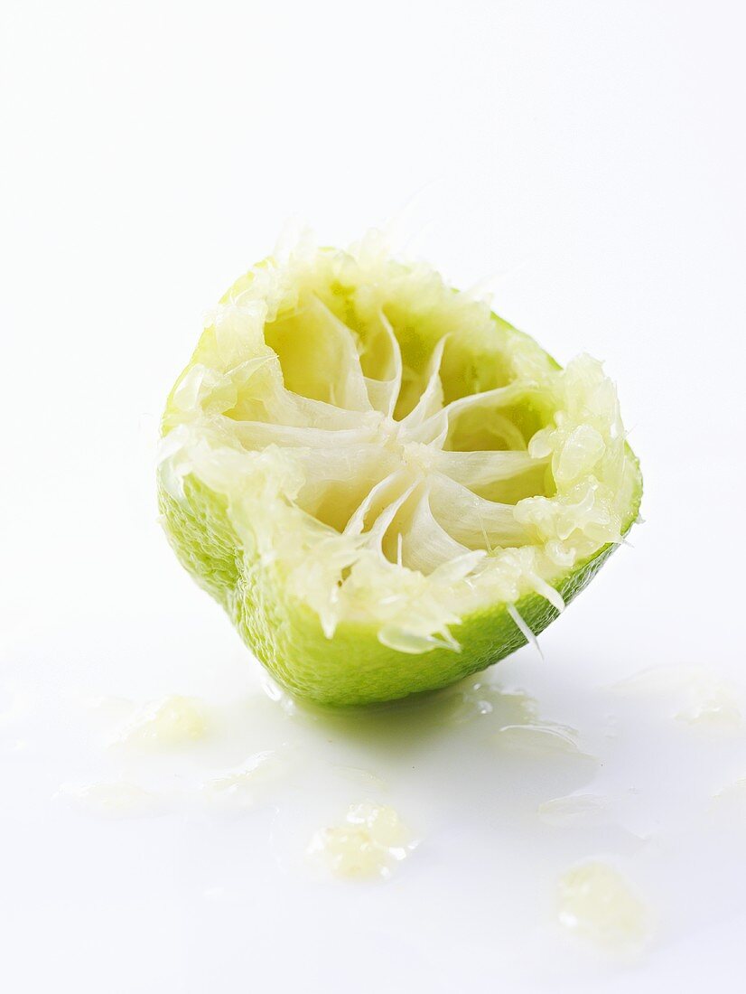 Squeezed lime half