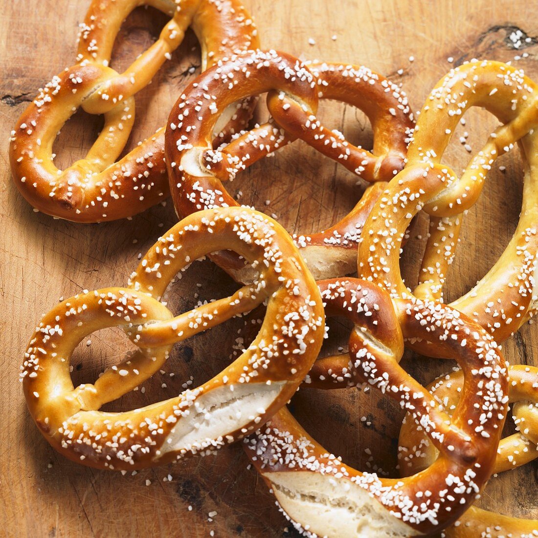 Several pretzels