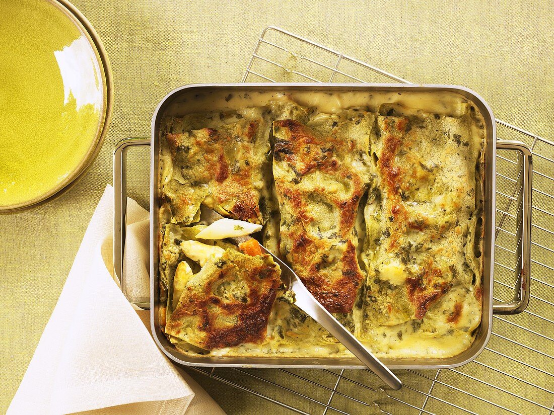 Asparagus lasagne