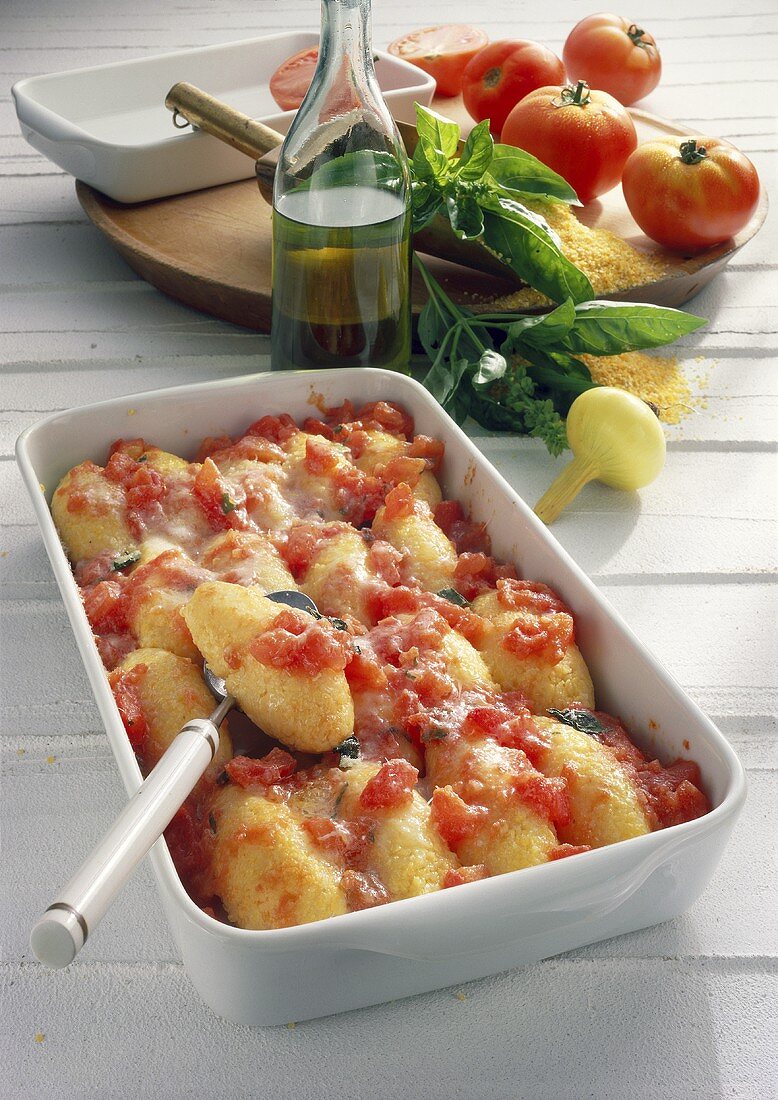 Gnocchi di polenta (Maisnockenauflauf), Venetien, Italien