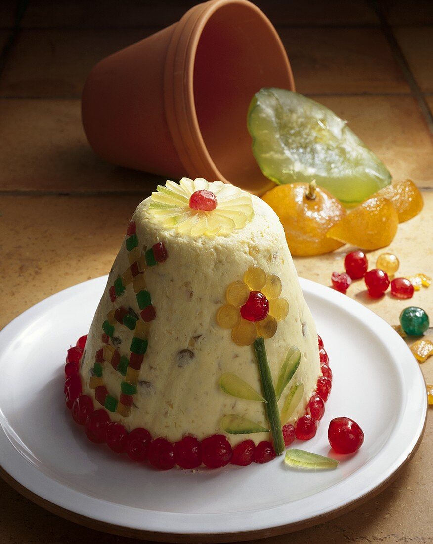 Paskha (Easter cake with candied fruit, Russia)