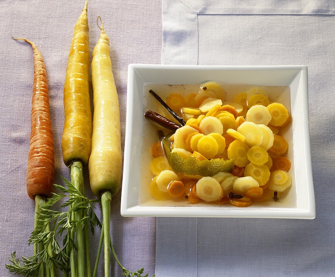 Karotten süß-sauer eingelegt