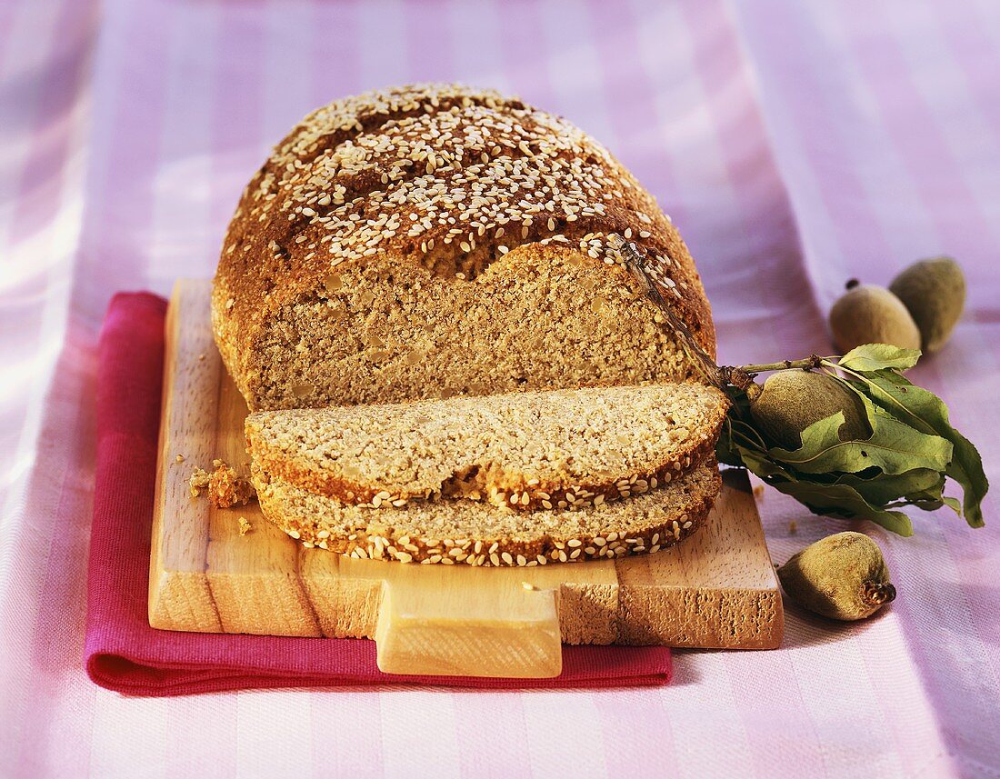 Almond and sesame bread