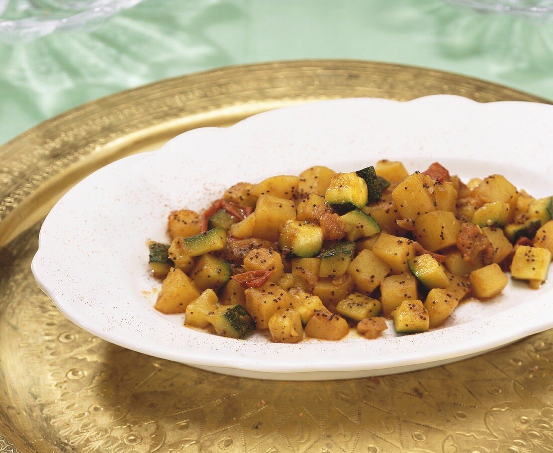 Kartoffel-Mohn-Curry