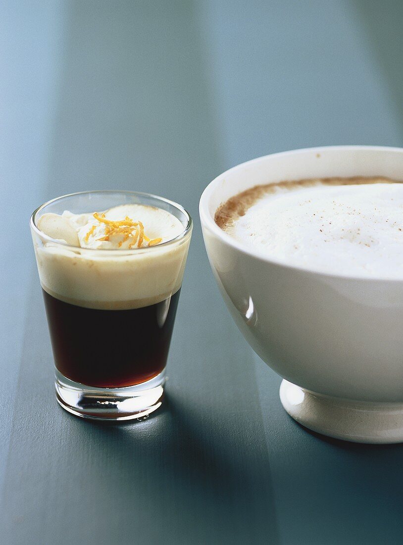 Türkischer Orangen-Kaffee, Kaffee mit Gewürzschaum