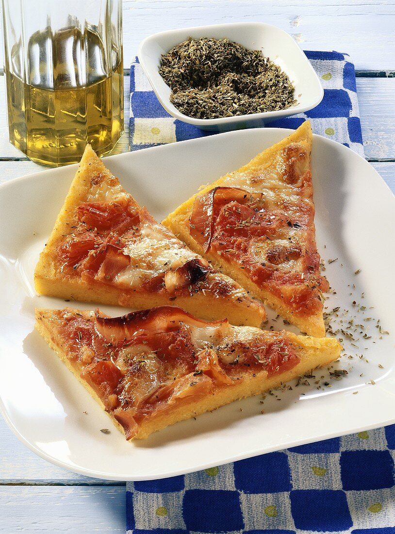 Polenta-Pizza