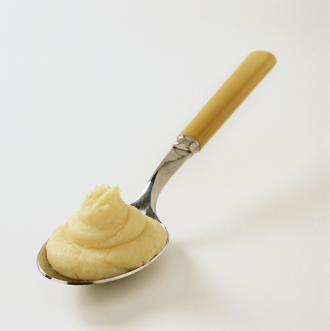 Mashed potato on a spoon