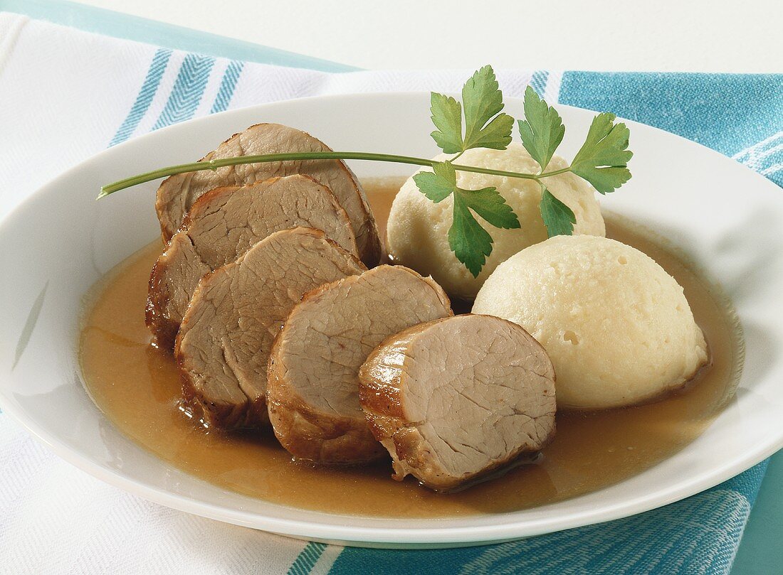 Schweinefilet in Balsamico mit Selleriepüree