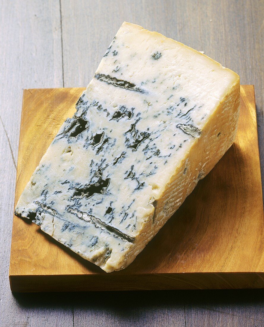 A piece of Gorgonzola