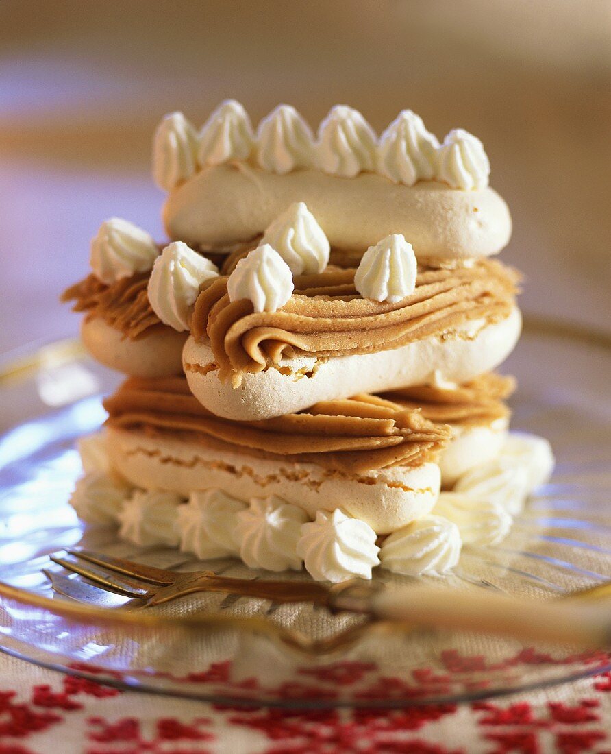 Baisergebäck mit Kastaniencreme