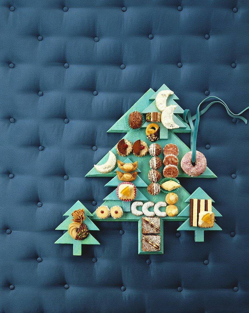 Assorted Christmas sweets and biscuits