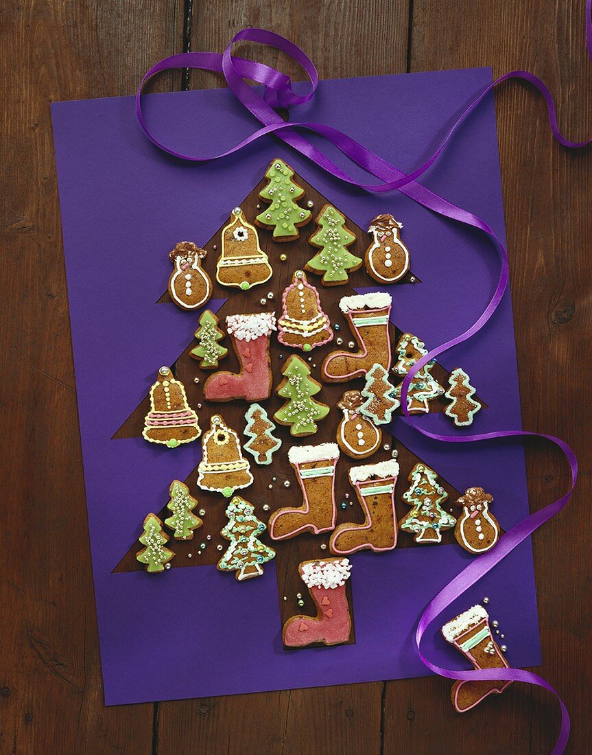 Assorted gingerbread biscuits