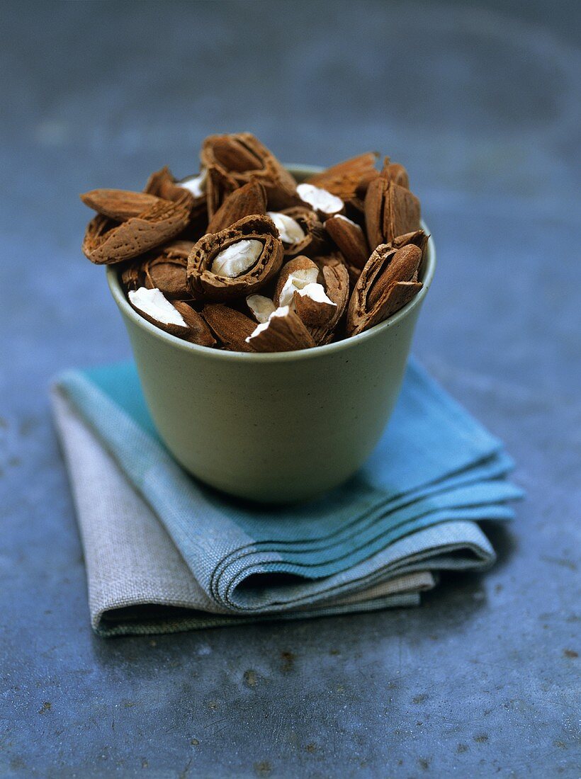 Almonds in a pot