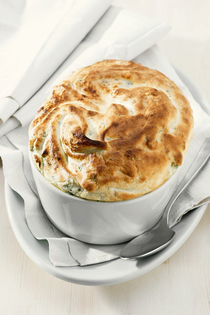 Savoury soufflé