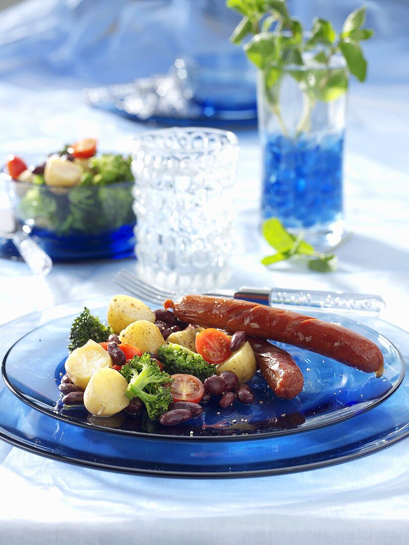 Sausages with potato salad