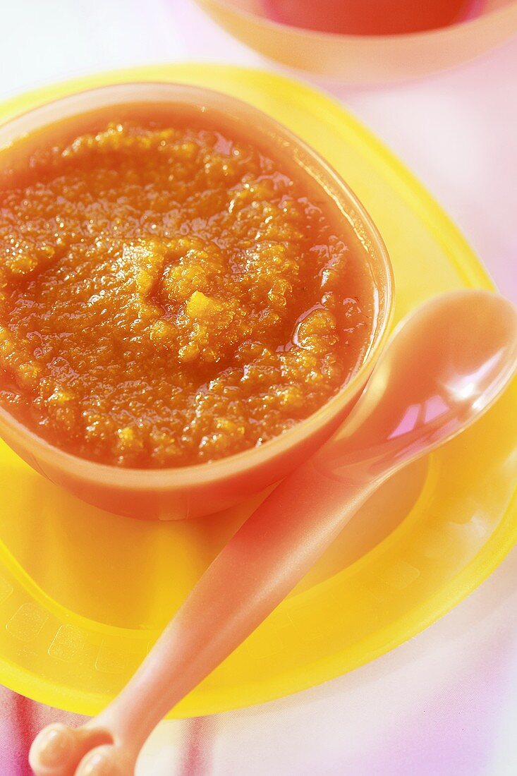 Carrot puree for infants