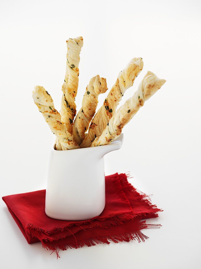 Cheese straws with herbs
