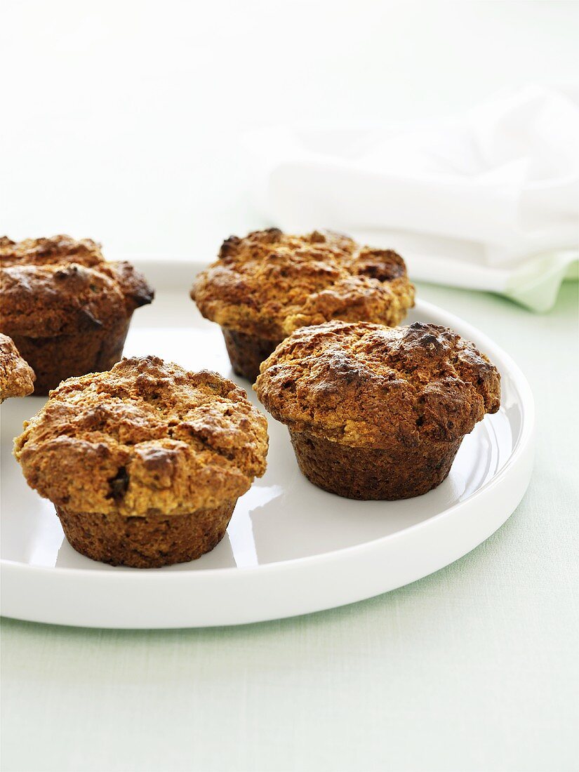 Several gingerbread muffins