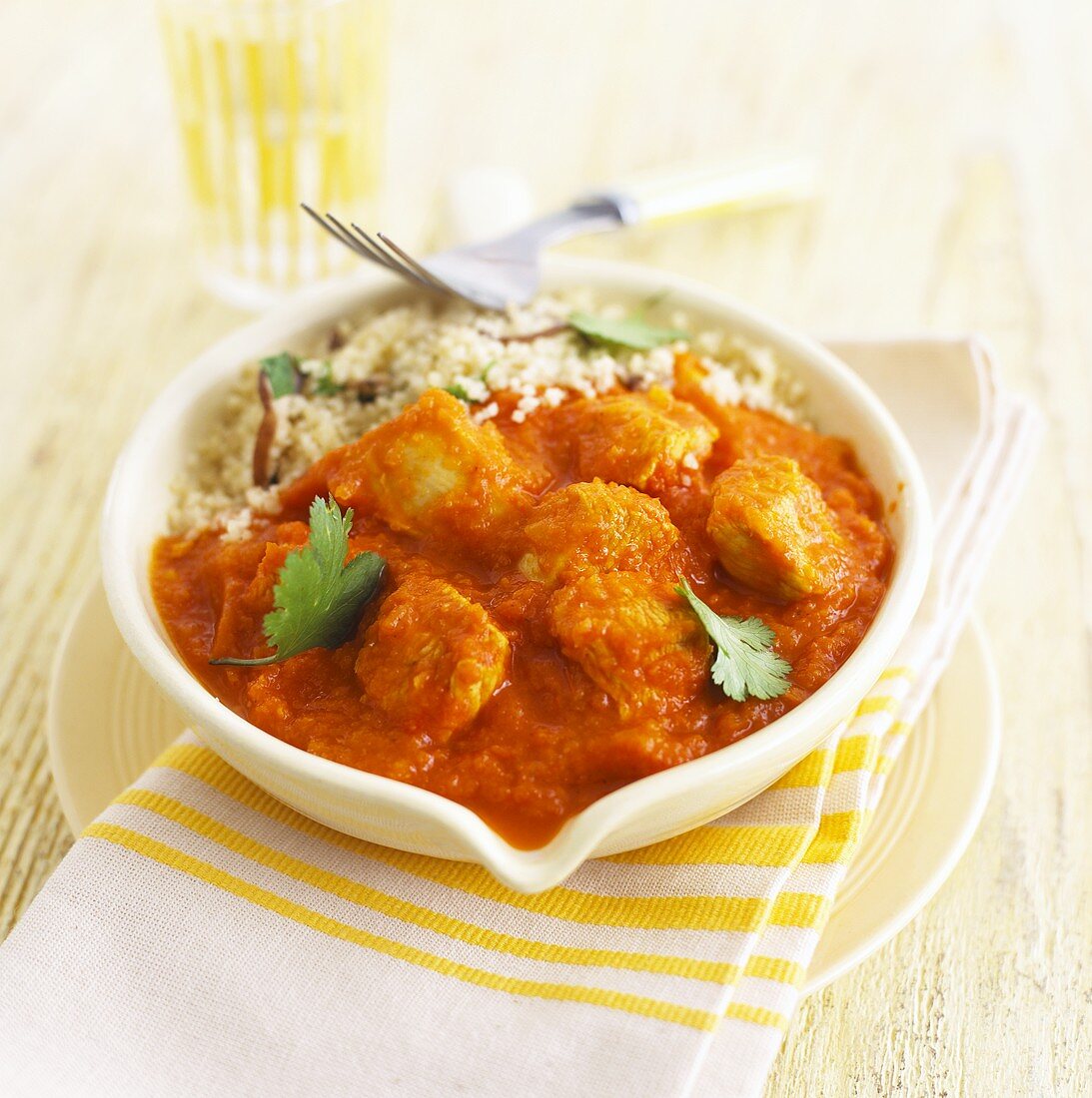 Hähnchen-Tajine mit Couscous